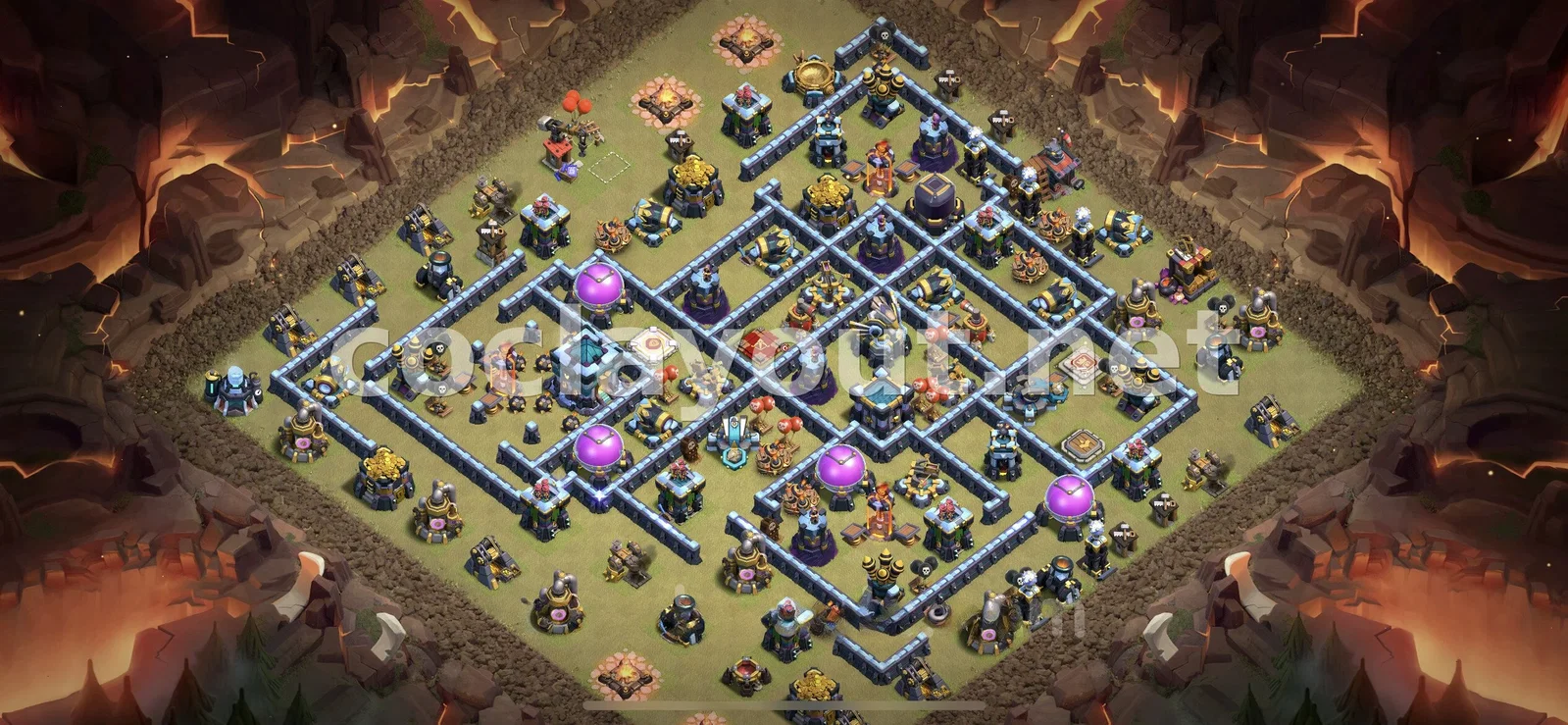 Diseño de Guerra TH13 Estratégico – vista previa del diseño TH13
