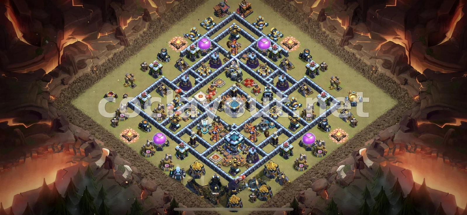 Diseño de Guerra TH13 Eficaz – vista previa del diseño TH13