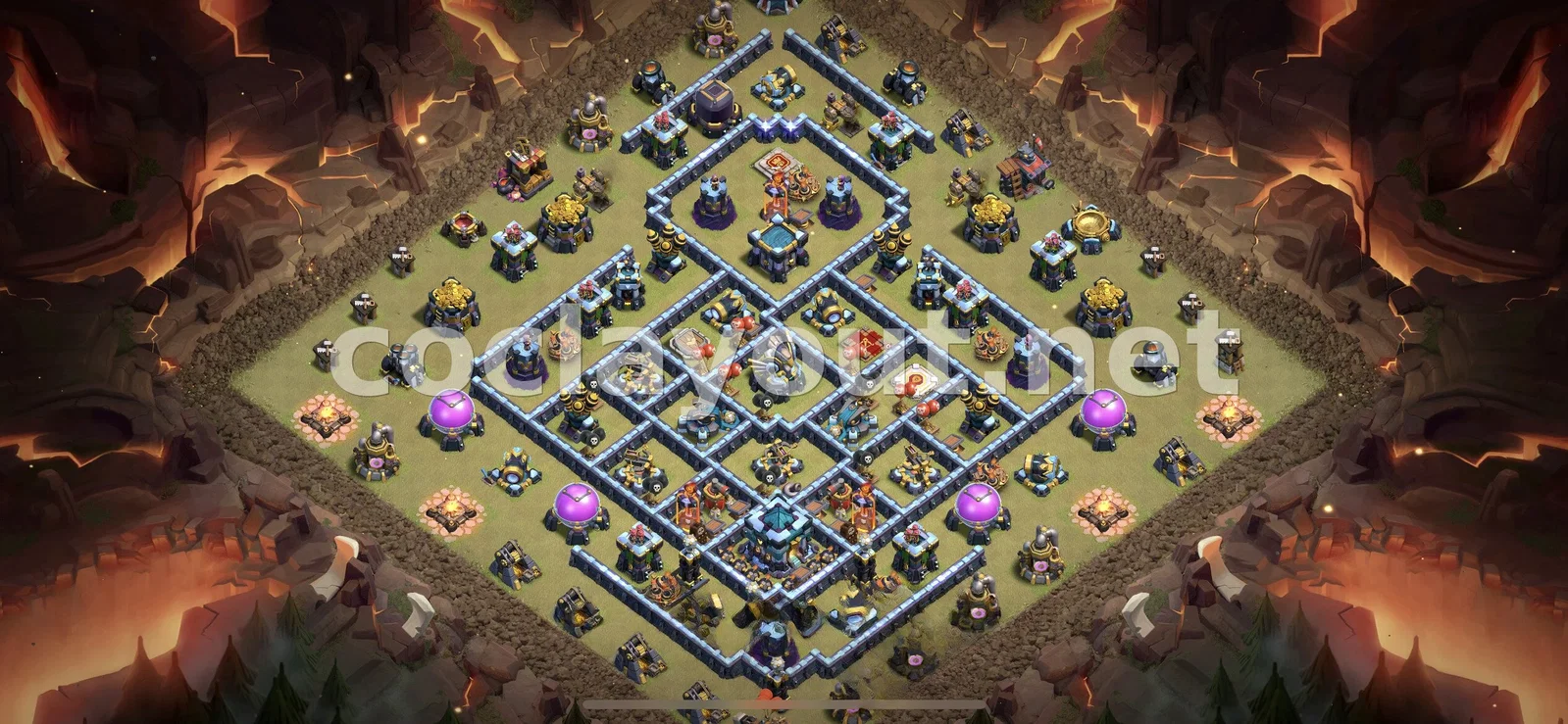 Diseño de Guerra TH13 Efectivo – vista previa del diseño TH13