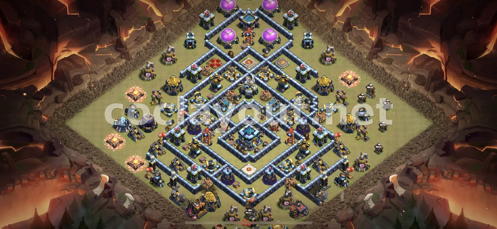 Diseño de Guerra Efectivo TH13 – vista previa del diseño TH13