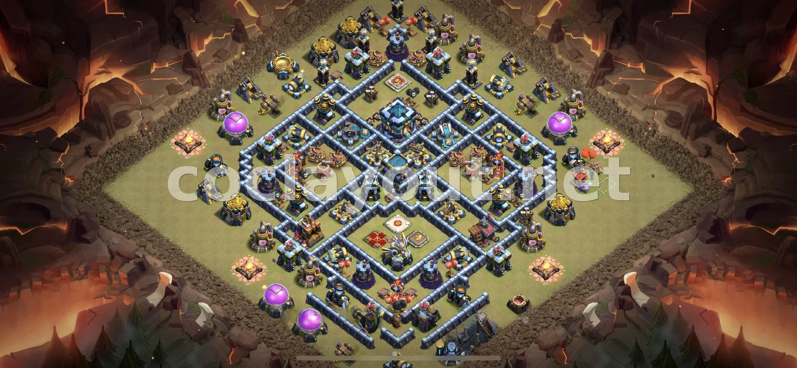 Diseño de Guerra TH13 Eficaz – vista previa del diseño TH13