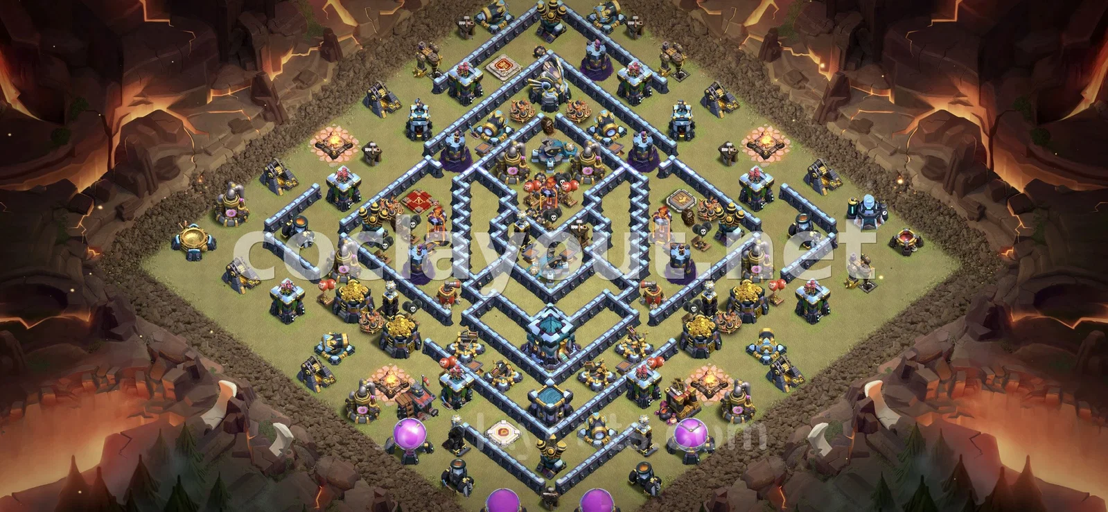 Diseño de Guerra TH13 Eficaz – vista previa del diseño TH13