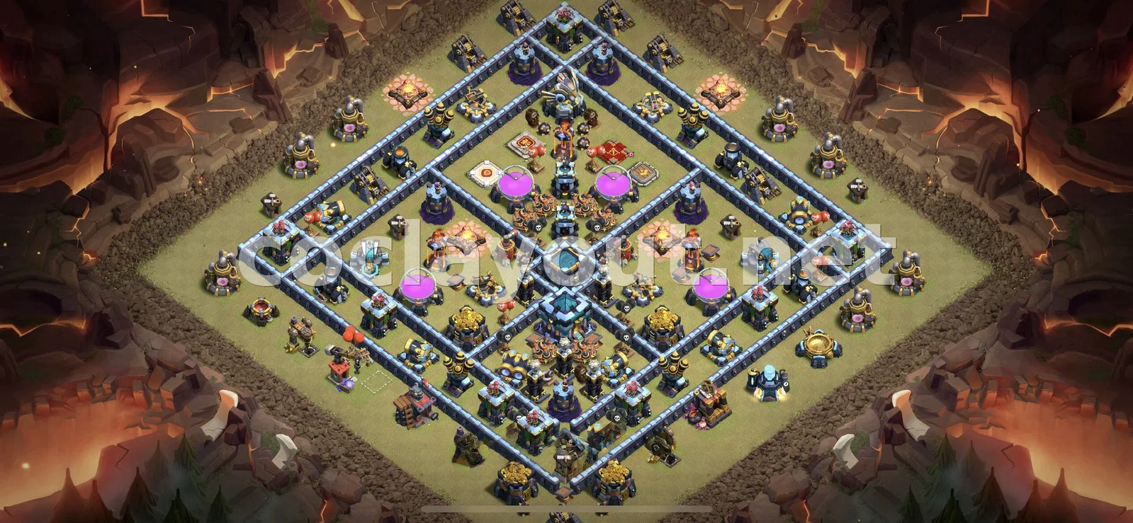 Diseño de guerra TH13 efectivo – vista previa del diseño TH13