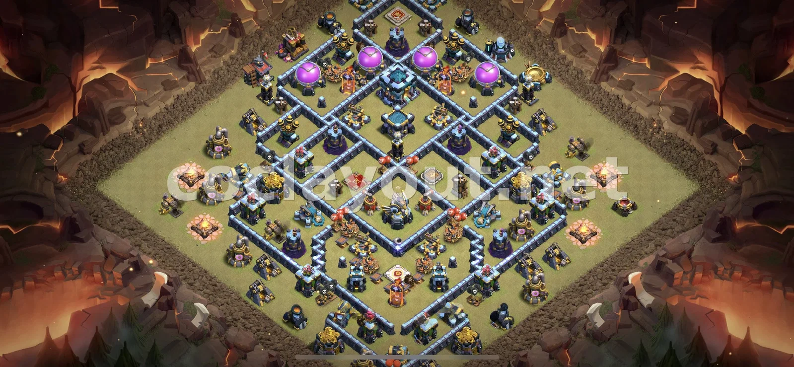 Diseño de Guerra TH13 Efectivo – vista previa del diseño TH13