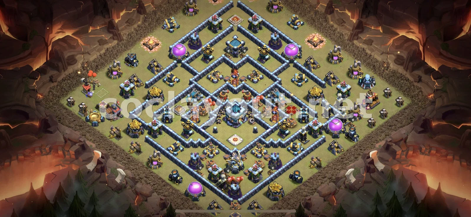 Mejora tu Diseño de Guerra TH13 para la Guerra de Clanes – vista previa del diseño TH13