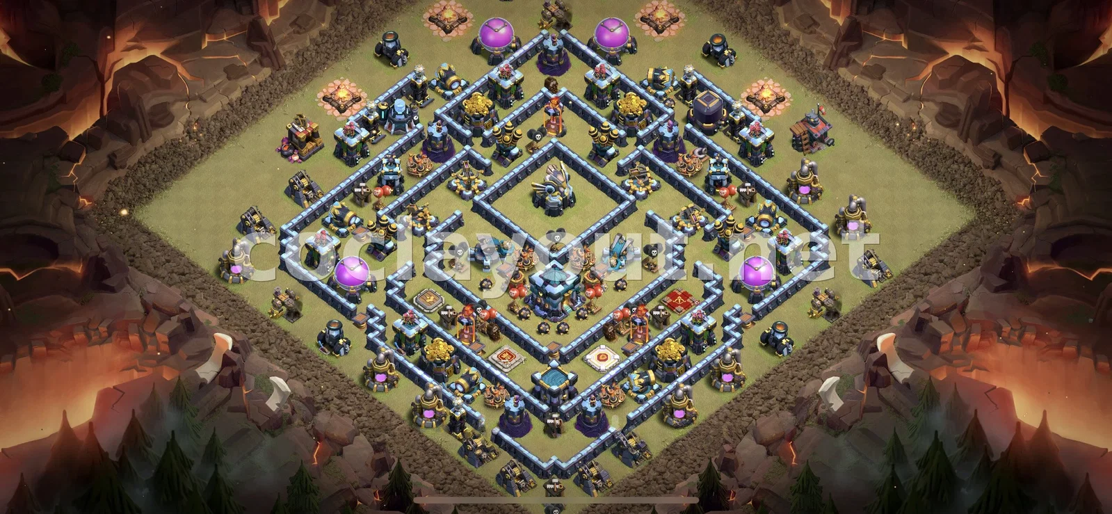 Diseño de Guerra TH13 eficiente – vista previa del diseño TH13