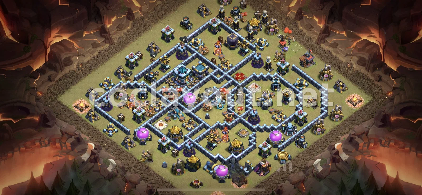 Diseño de Guerra TH13 Eficaz – vista previa del diseño TH13