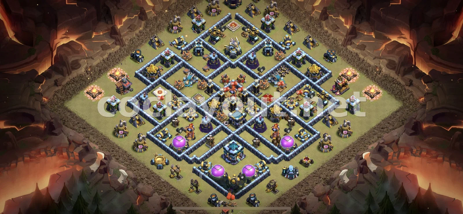 Mejora tus Guerras de Clanes con Diseño de Guerra TH13 – vista previa del diseño TH13