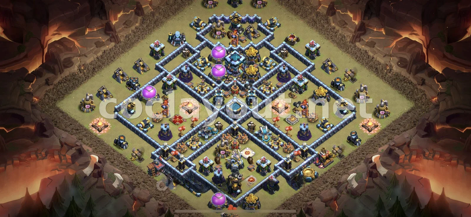 Estrategia Efectiva con Diseño de Guerra TH13 – vista previa del diseño TH13