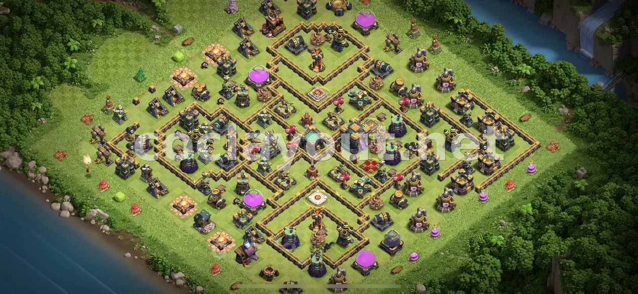 Strengthen Your Village with TH14 Hybrid Base – TH14 layout preview