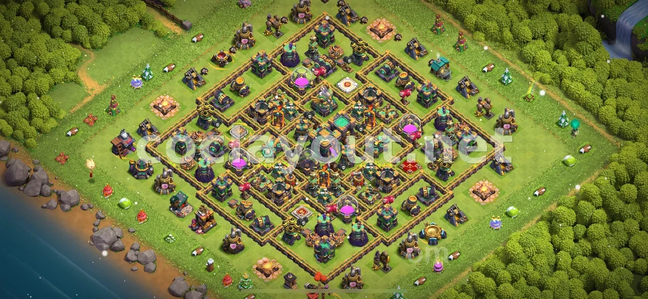 Mejor Diseño de Farming TH14 – vista previa del diseño TH14