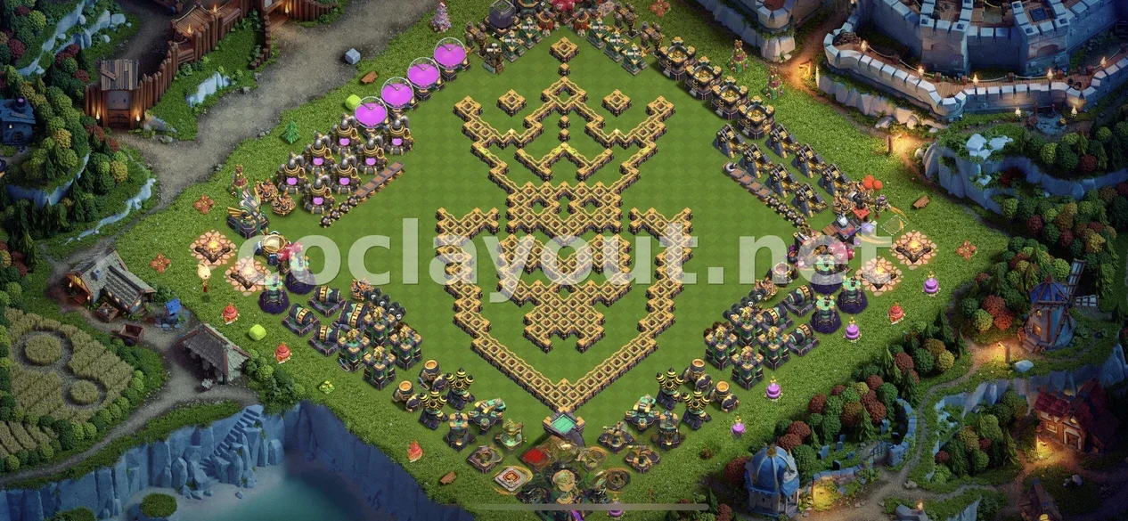 Effective TH14 Hybrid Base Design – TH14 layout preview