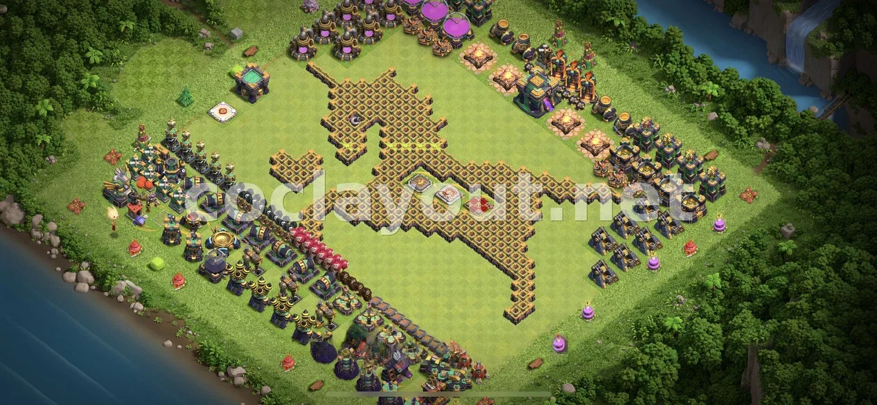 Strengthen Your Village with TH14 Hybrid Base – TH14 layout preview