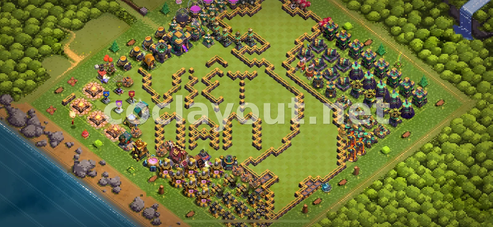 Achieve Success with TH14 Hybrid Base – TH14 layout preview