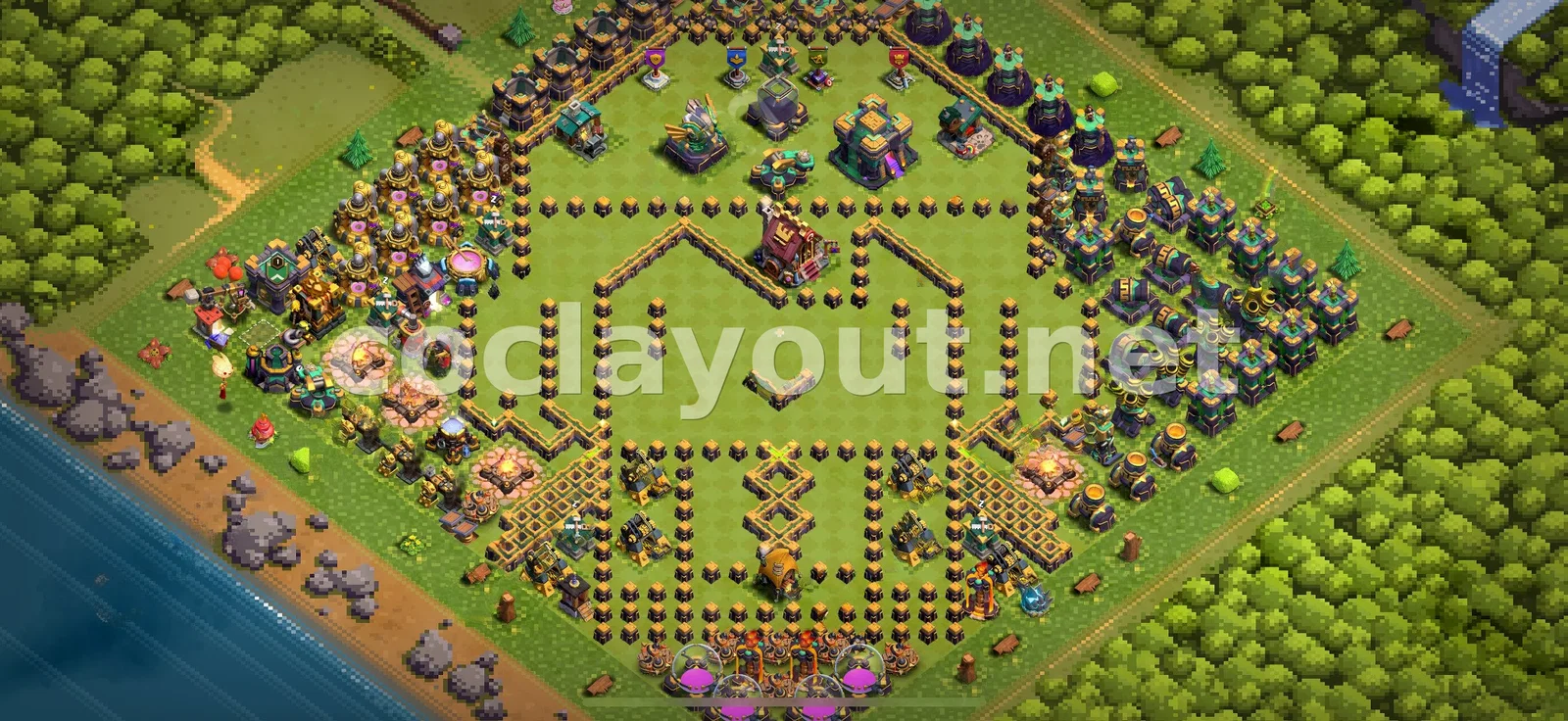 Effective TH14 Hybrid Base Strategy – TH14 layout preview