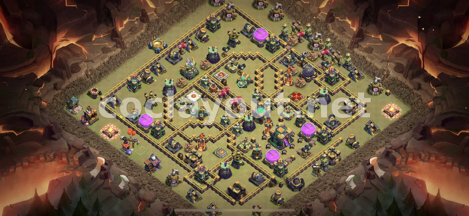 Base de Guerre TH14 #105 – aperçu du plan TH14