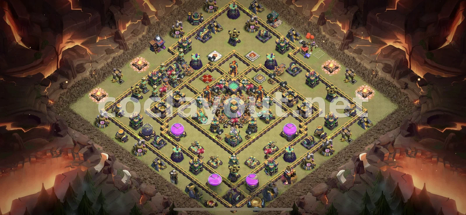 Base de Guerre TH14 #104 – aperçu du plan TH14