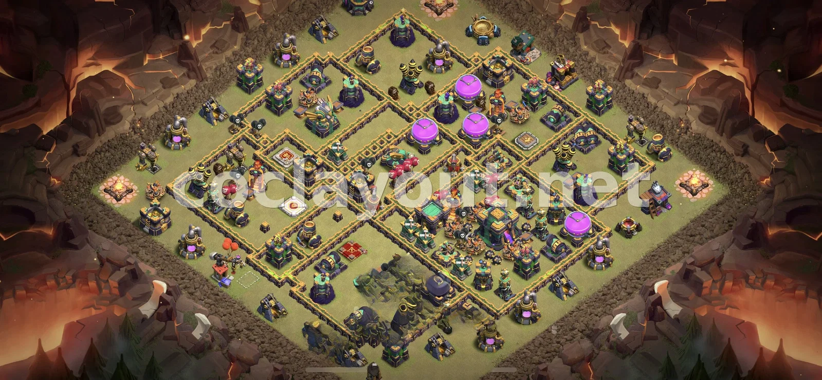 Base de guerre efficace TH14 – aperçu du plan TH14