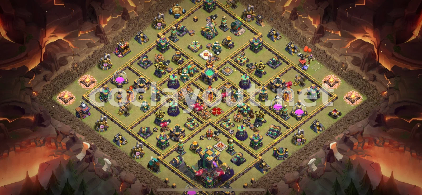 Stratégie de Base de Guerre TH14 – aperçu du plan TH14