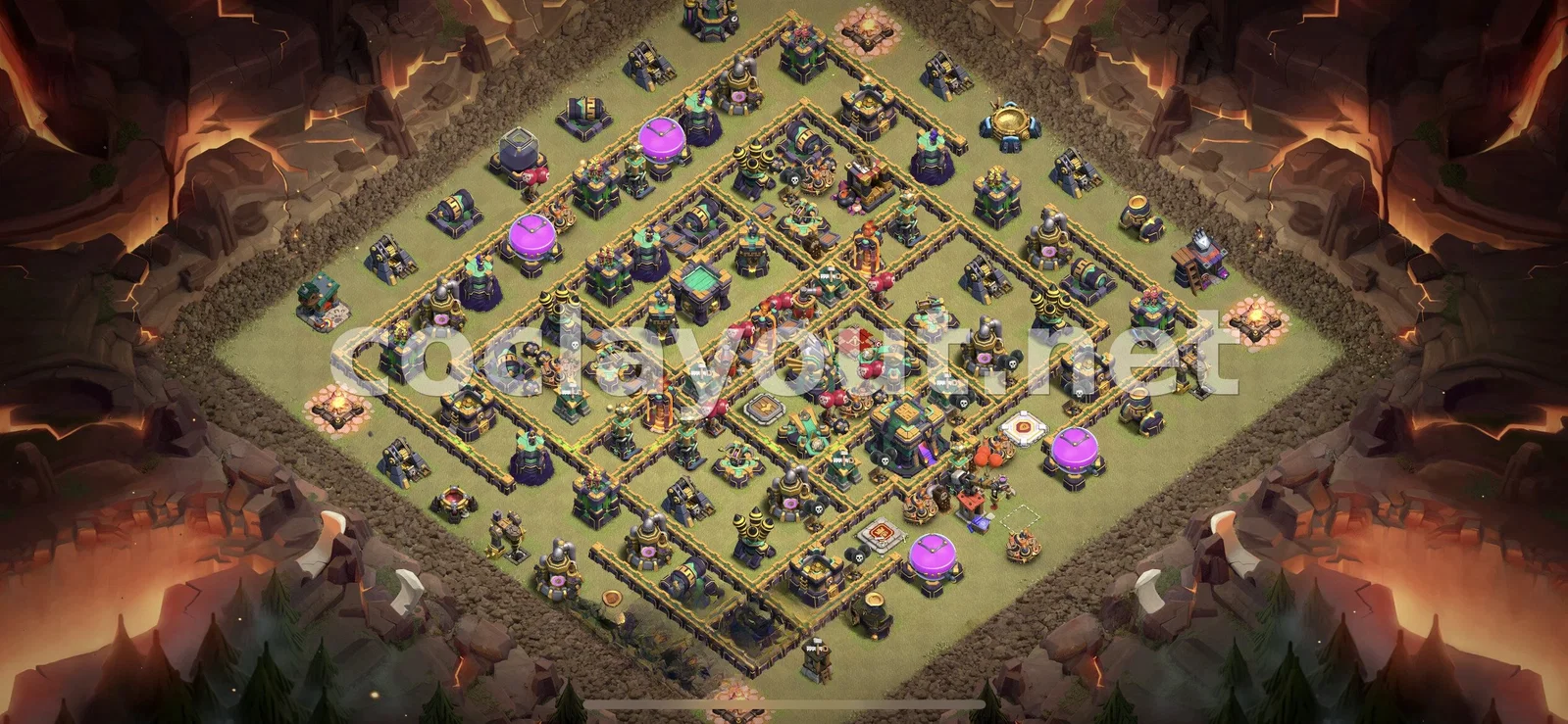 Base de Guerre TH14 #85 – aperçu du plan TH14