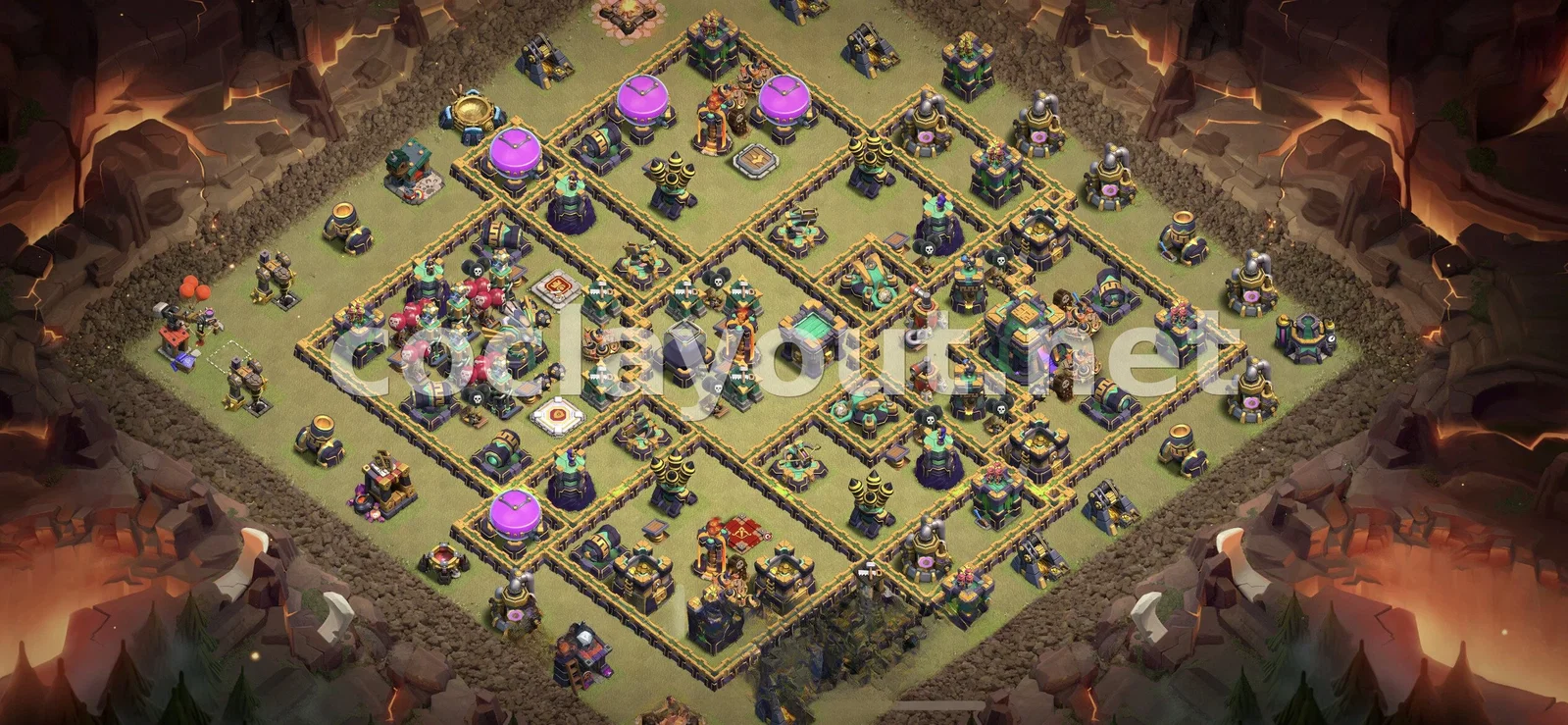 Meilleure Base de Guerre TH14 – aperçu du plan TH14