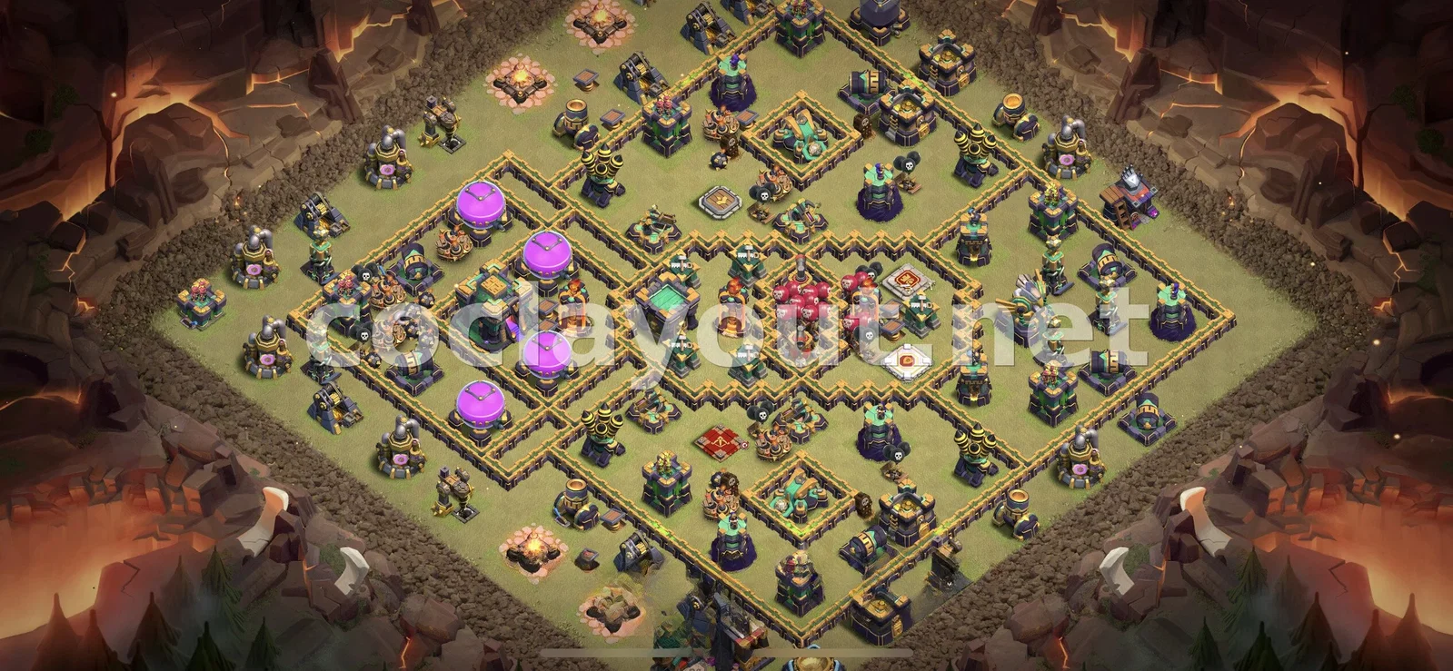 Importation de Base de Guerre TH14 – aperçu du plan TH14