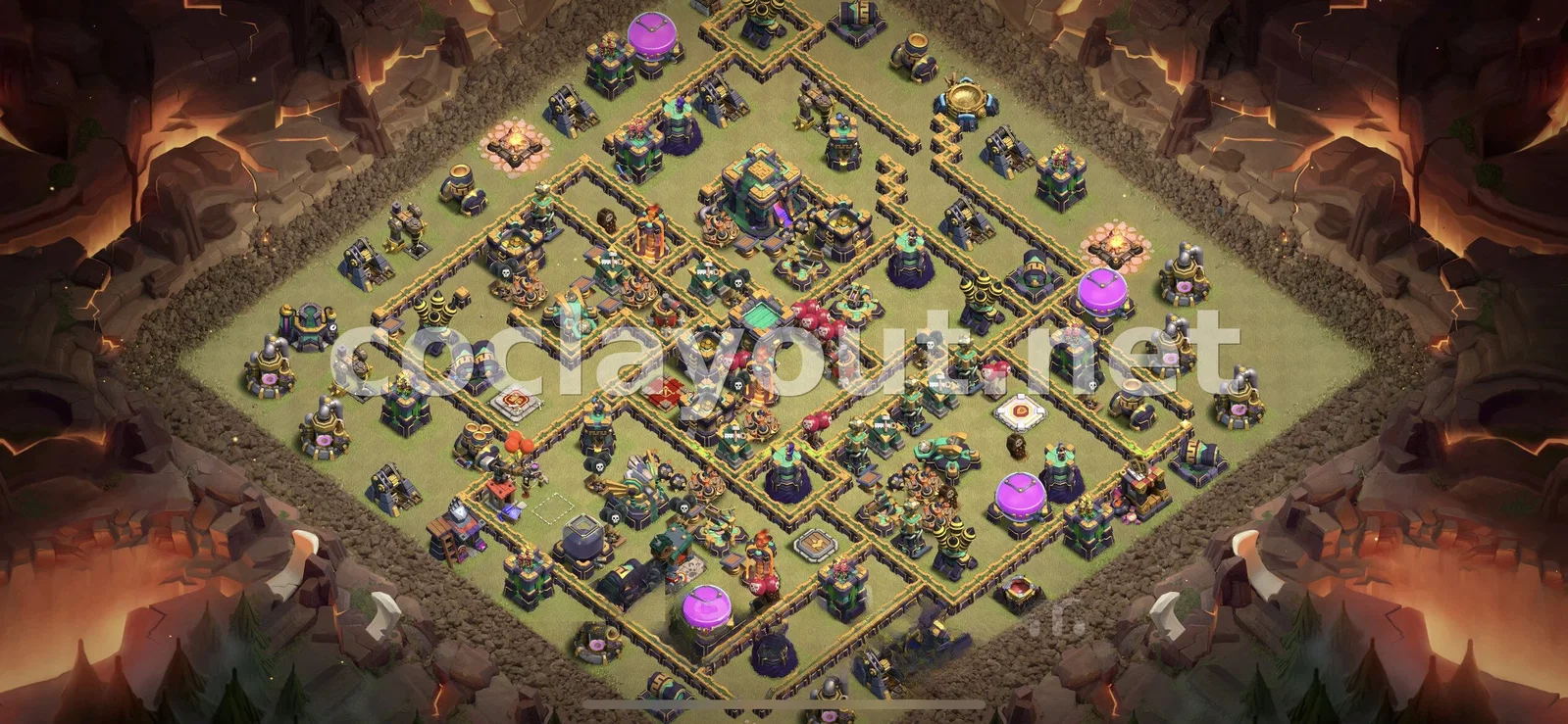 Base de Guerre TH14 #78 – aperçu du plan TH14