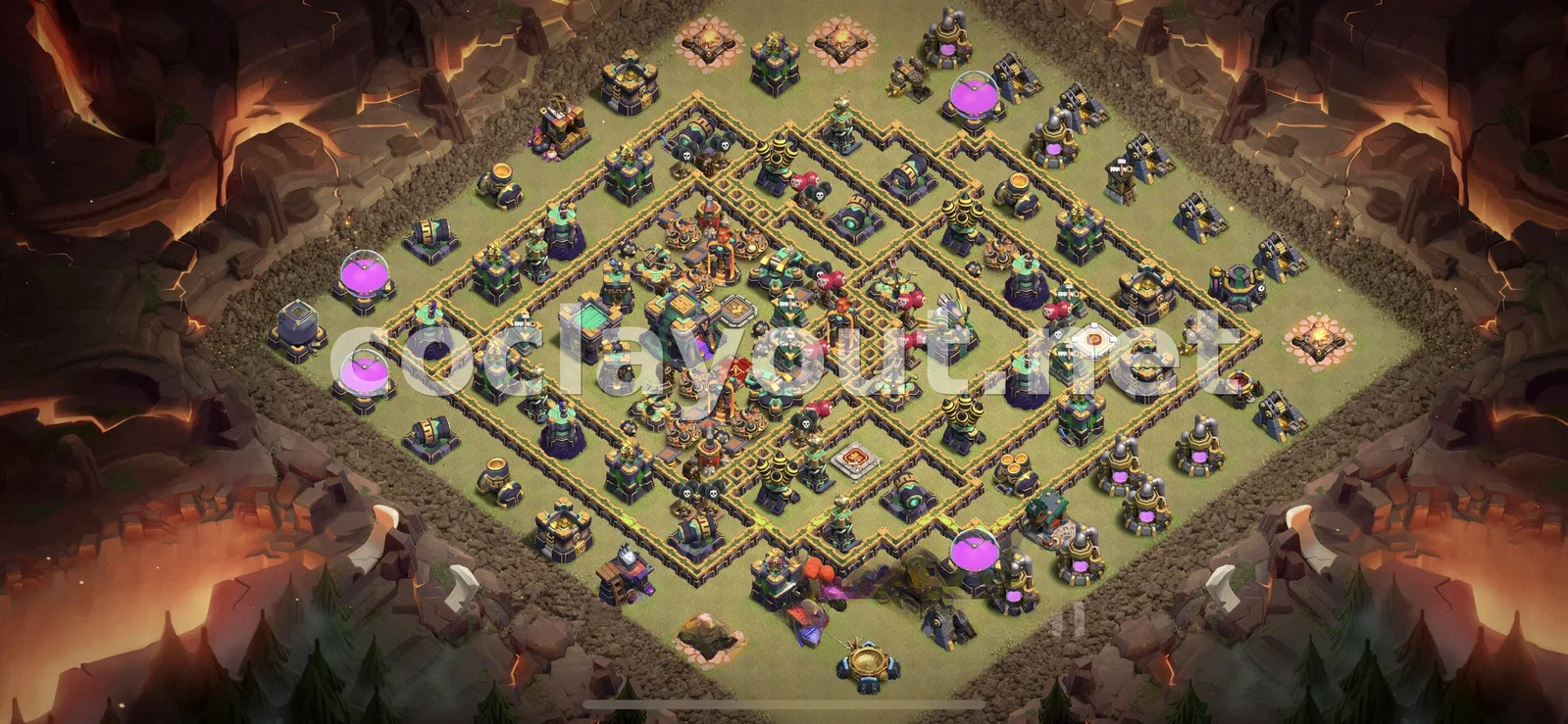 Base de Guerre TH14 #72 – aperçu du plan TH14