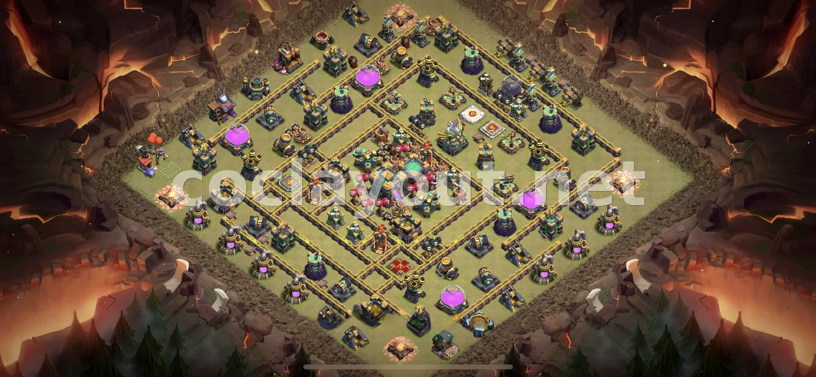 Base de Guerre Efficace TH14 – aperçu du plan TH14
