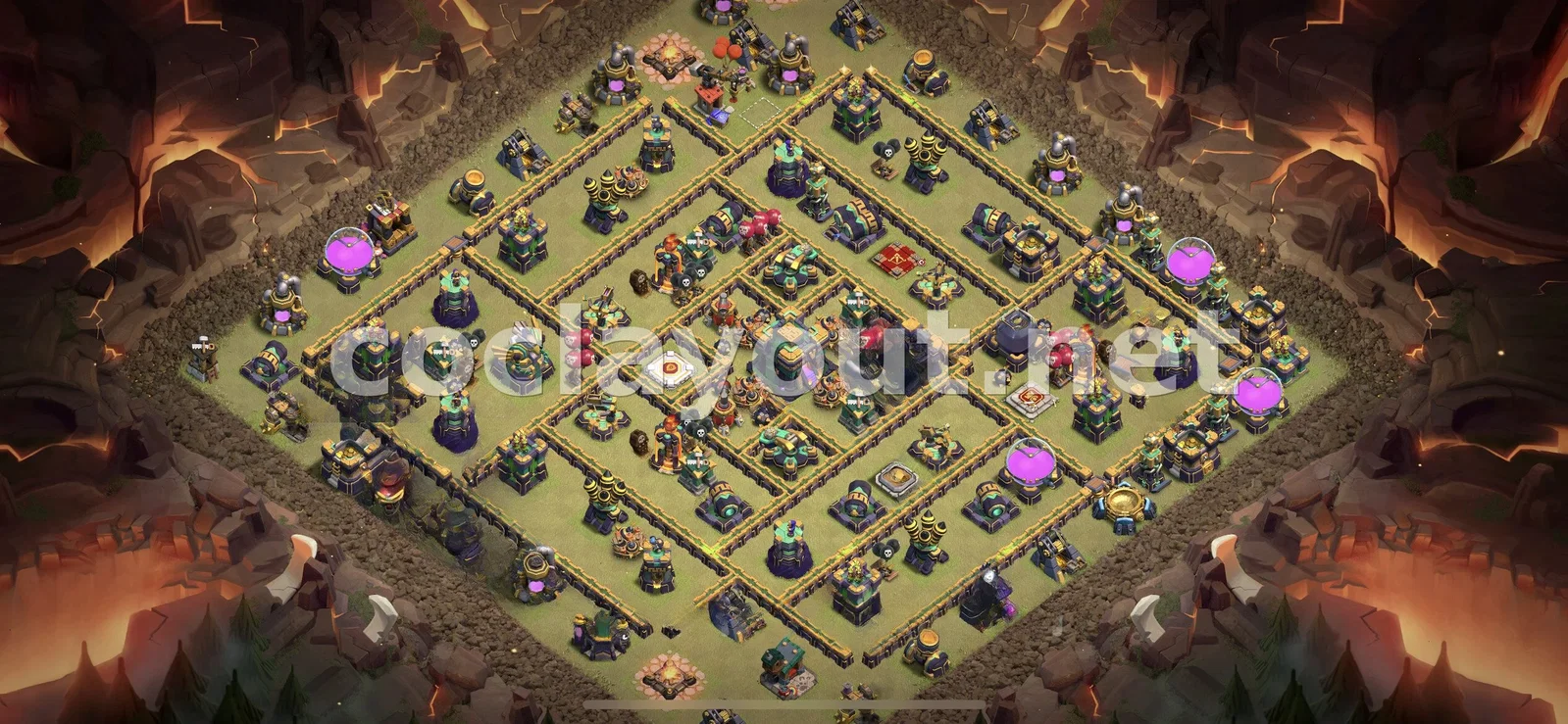 Base de Guerre TH14 #69 – aperçu du plan TH14