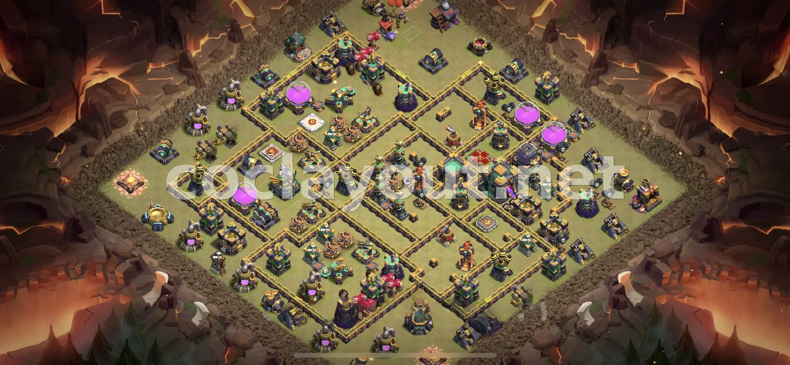 Base de Guerre TH14 #65 – aperçu du plan TH14