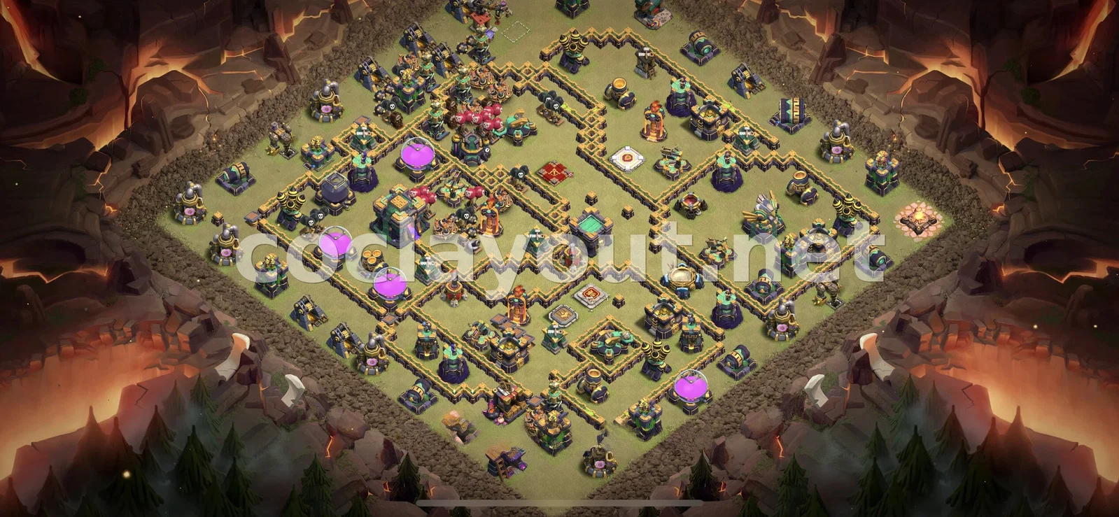 Base de Guerre TH14 #60 – aperçu du plan TH14