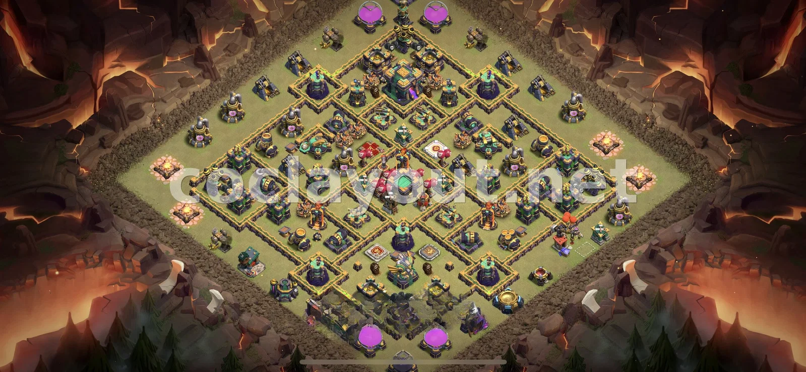 Base de Guerre TH14 Efficace – aperçu du plan TH14