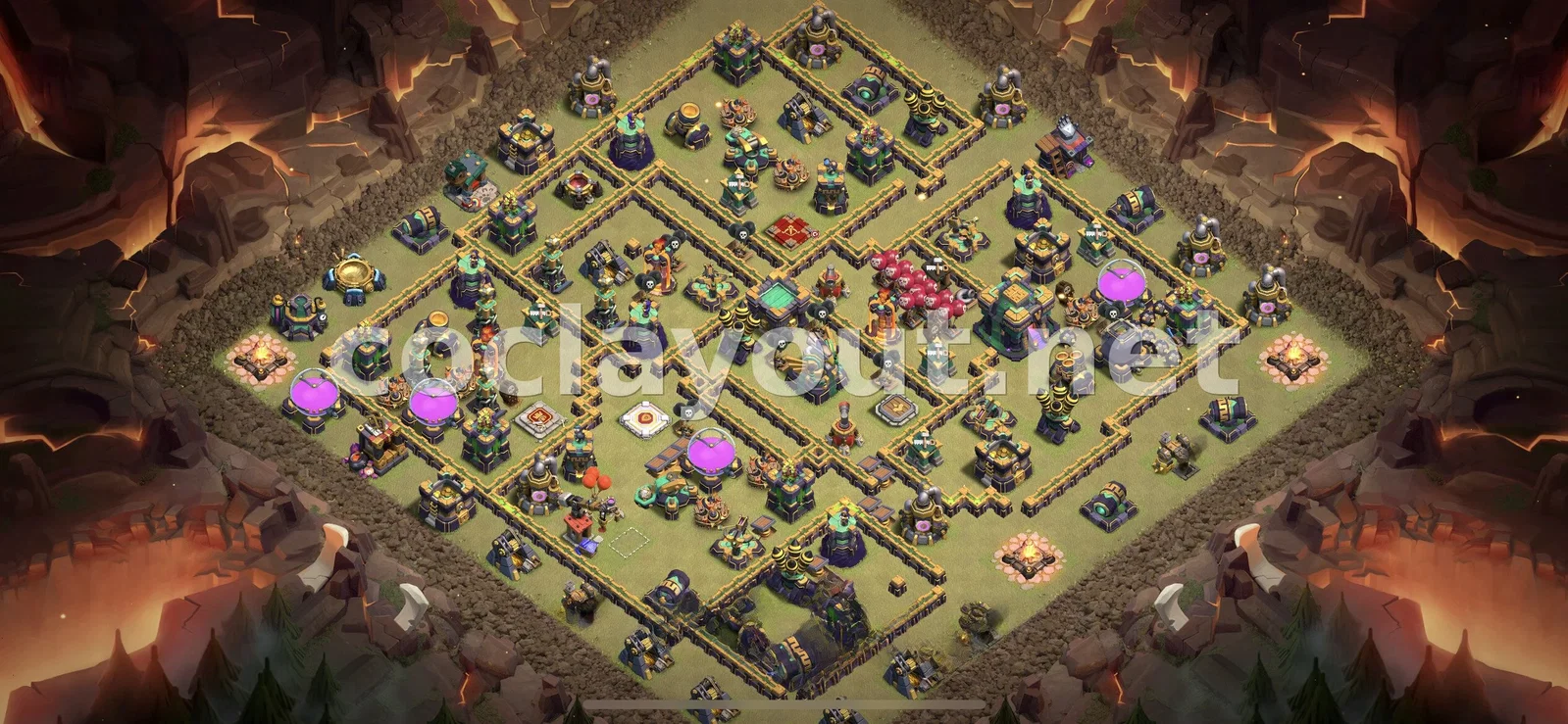 Base de Guerre TH14 Efficace – aperçu du plan TH14