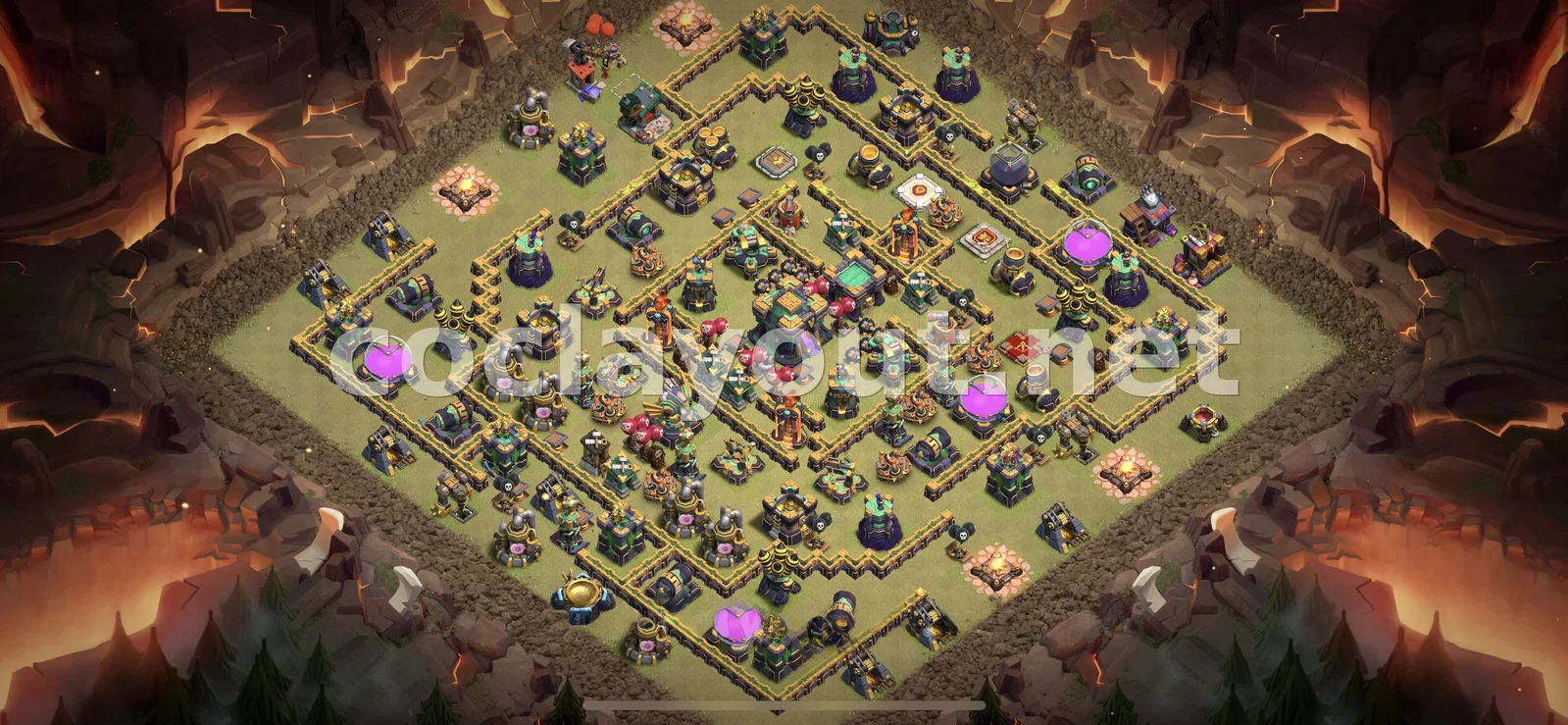 Base de Guerre TH14 #50 – aperçu du plan TH14