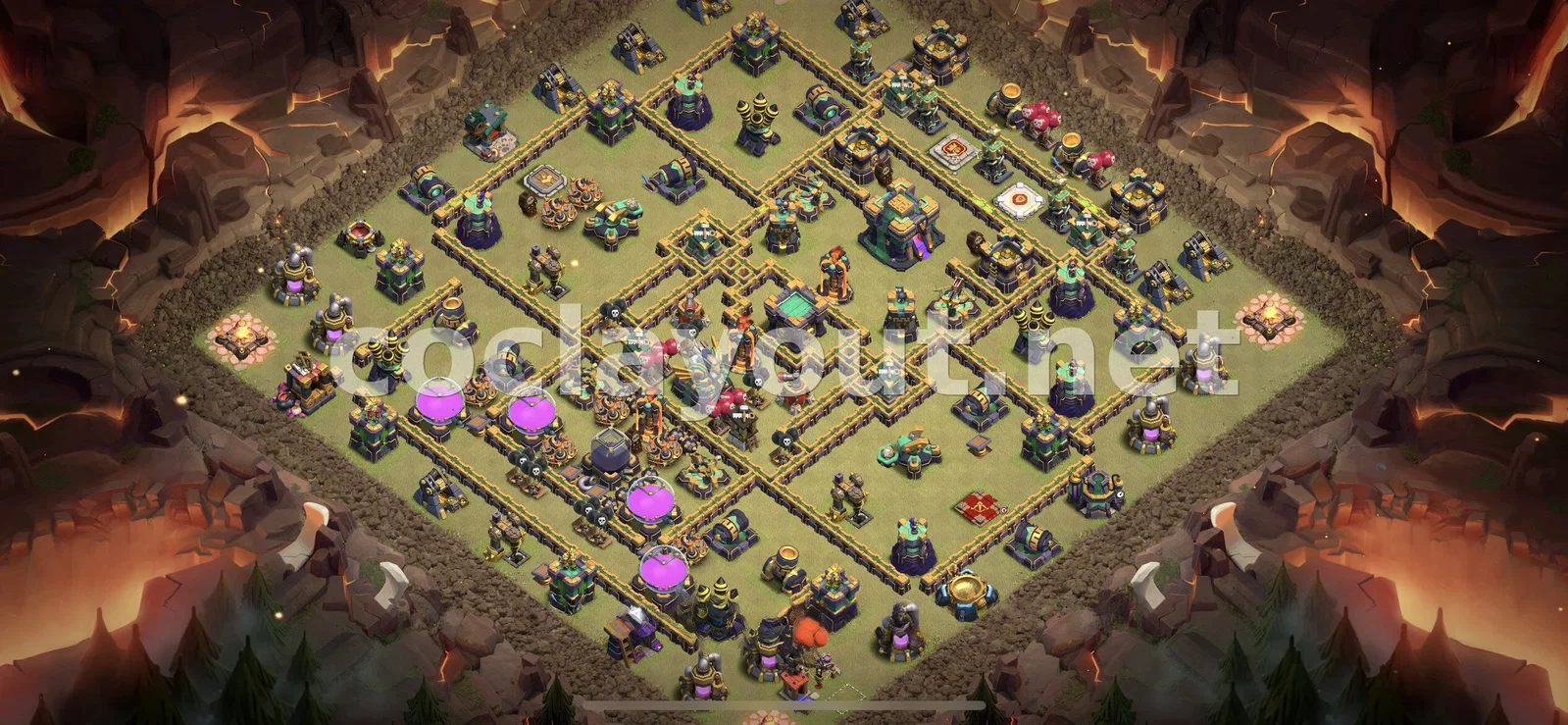 Partage de Base de Guerre TH14 Efficace – aperçu du plan TH14