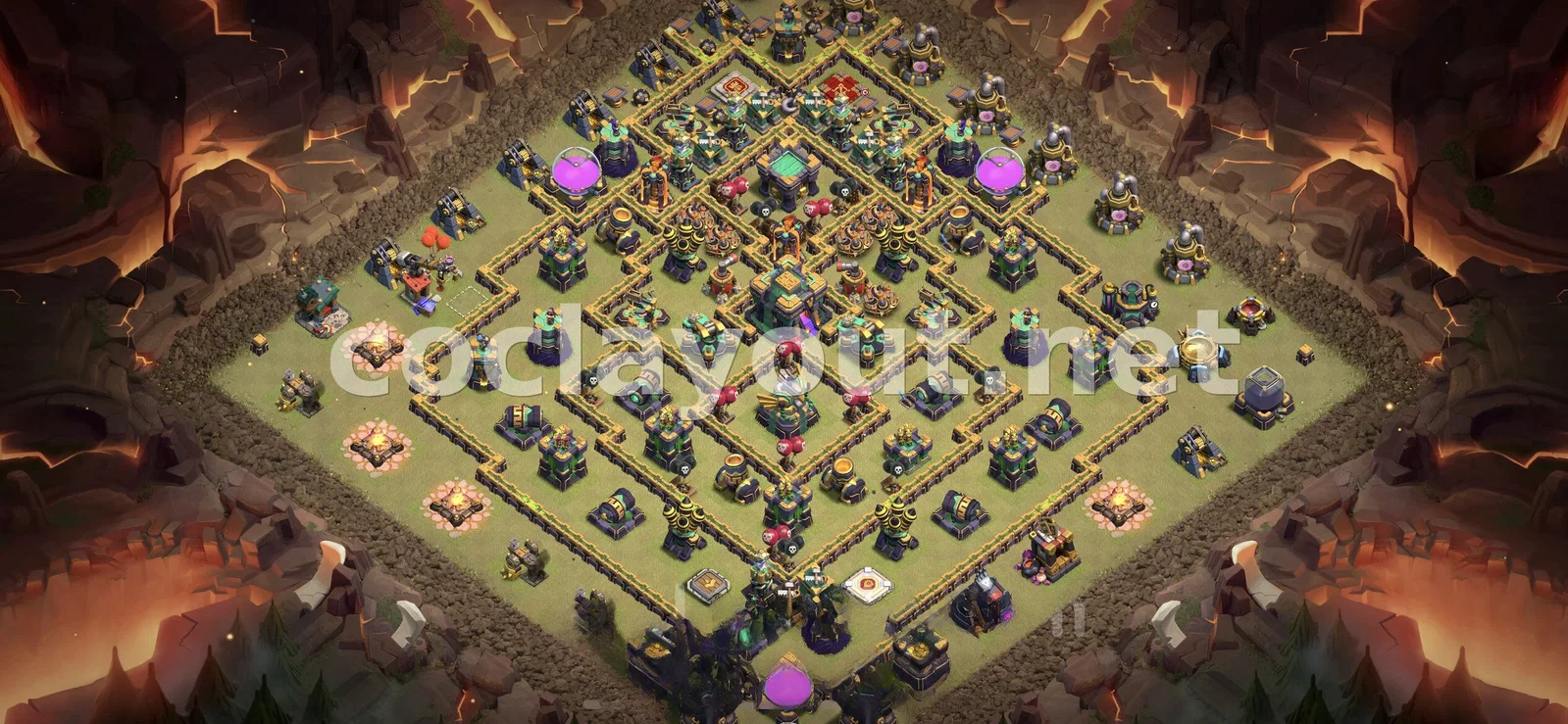 Stratégie de Base de Guerre TH14 – aperçu du plan TH14
