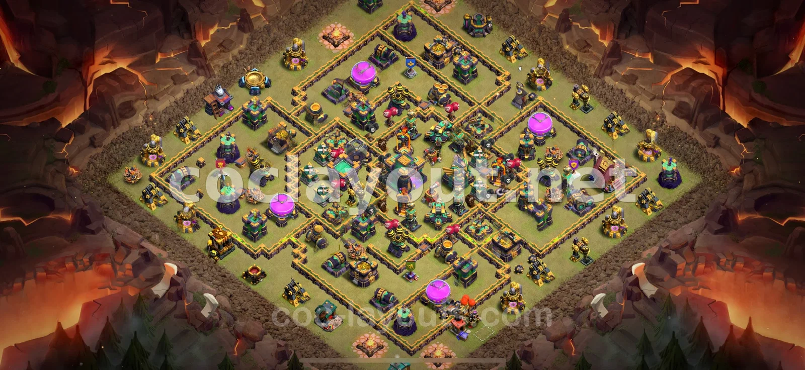 Optimisez votre base de guerre TH14 pour la guerre – aperçu du plan TH14