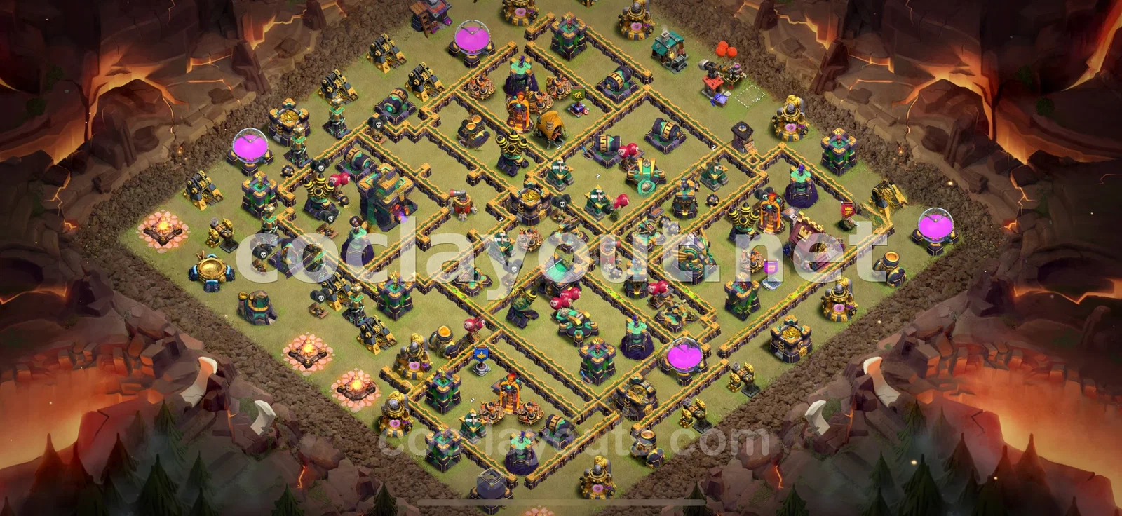 Base de Guerre TH14 #30 – aperçu du plan TH14