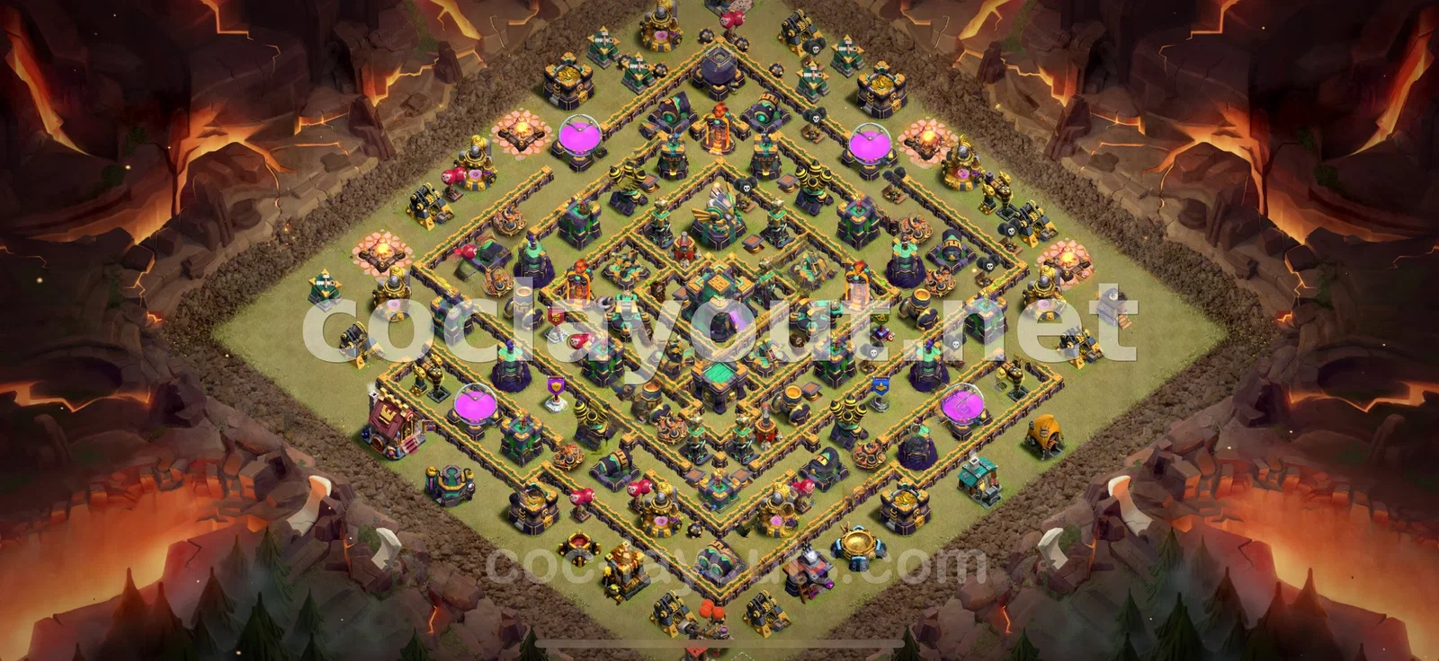 Base de Guerre TH14 Efficace – aperçu du plan TH14