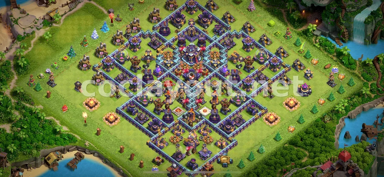 Base Híbrida TH15 per Defensa Equilibrada – previsualització del disseny TH15