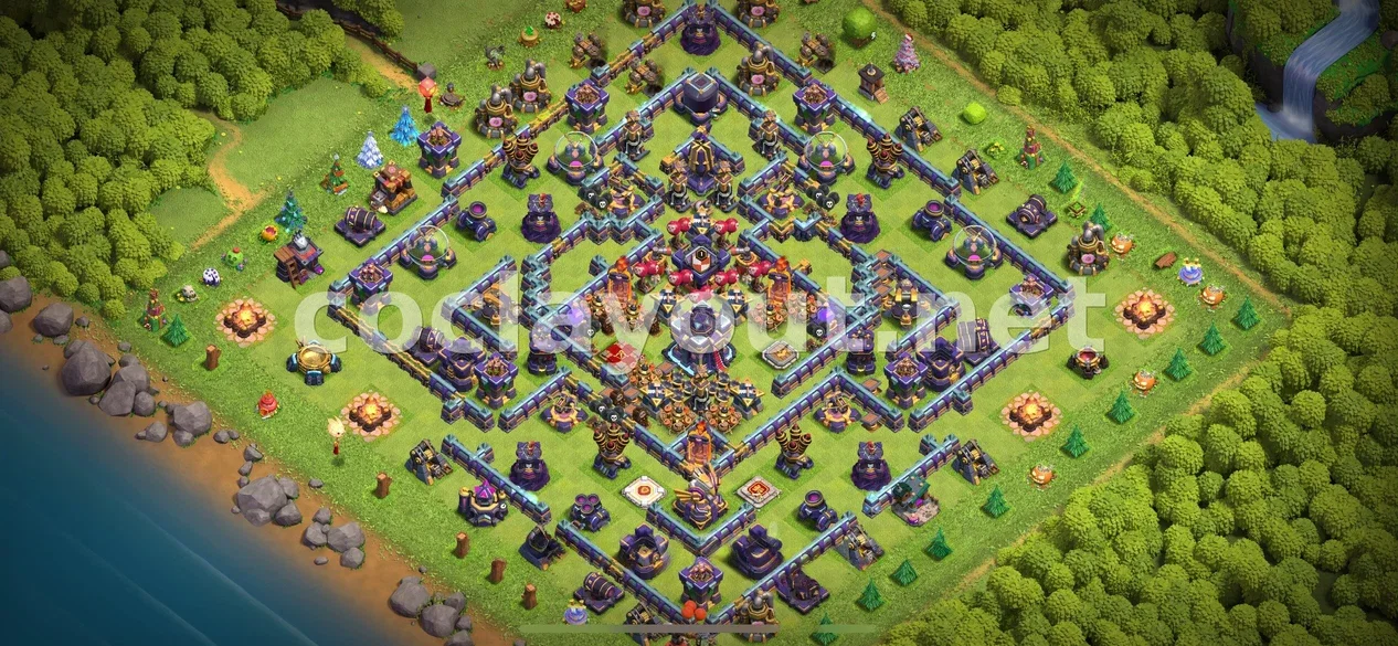 Protege el teu poble amb la base híbrida TH15 masiva – previsualització del disseny TH15