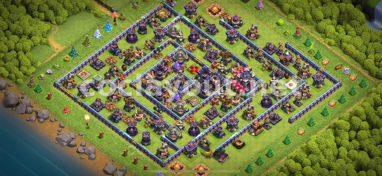 Diseño de farming TH15 eficiente – vista previa del diseño TH15