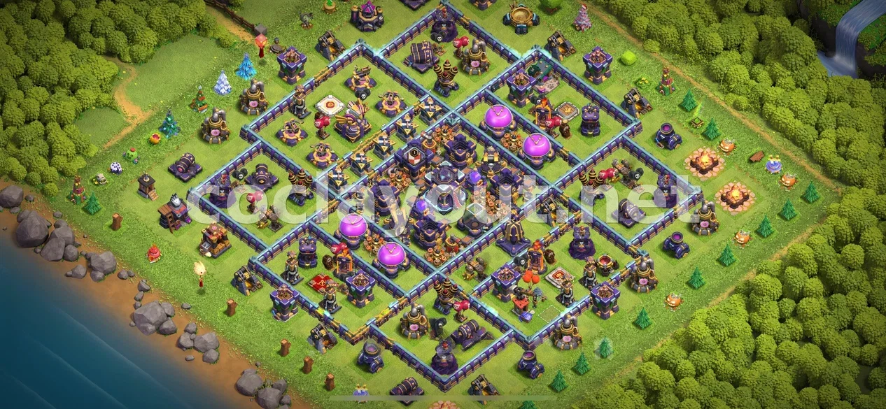 Protege tus Recursos con el Diseño de Farming TH15 – vista previa del diseño TH15