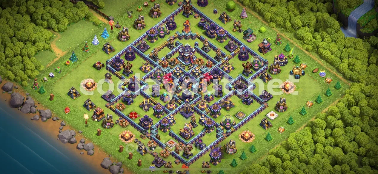 Asegura tus Recursos con Diseño de Farming TH15 – vista previa del diseño TH15
