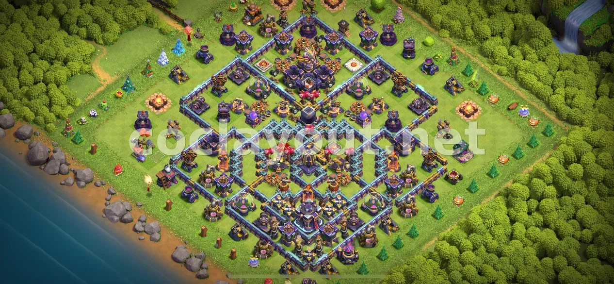 Protege tus recursos con el diseño de farming TH15 – vista previa del diseño TH15
