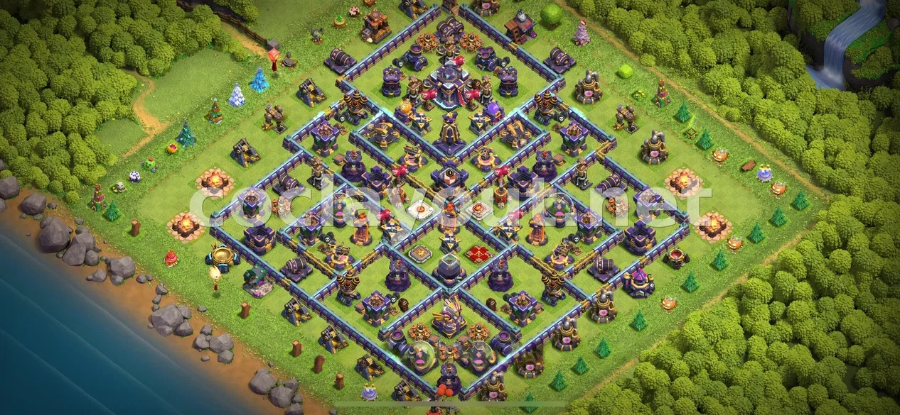Diseño de Farming TH15 para Proteger Recursos – vista previa del diseño TH15