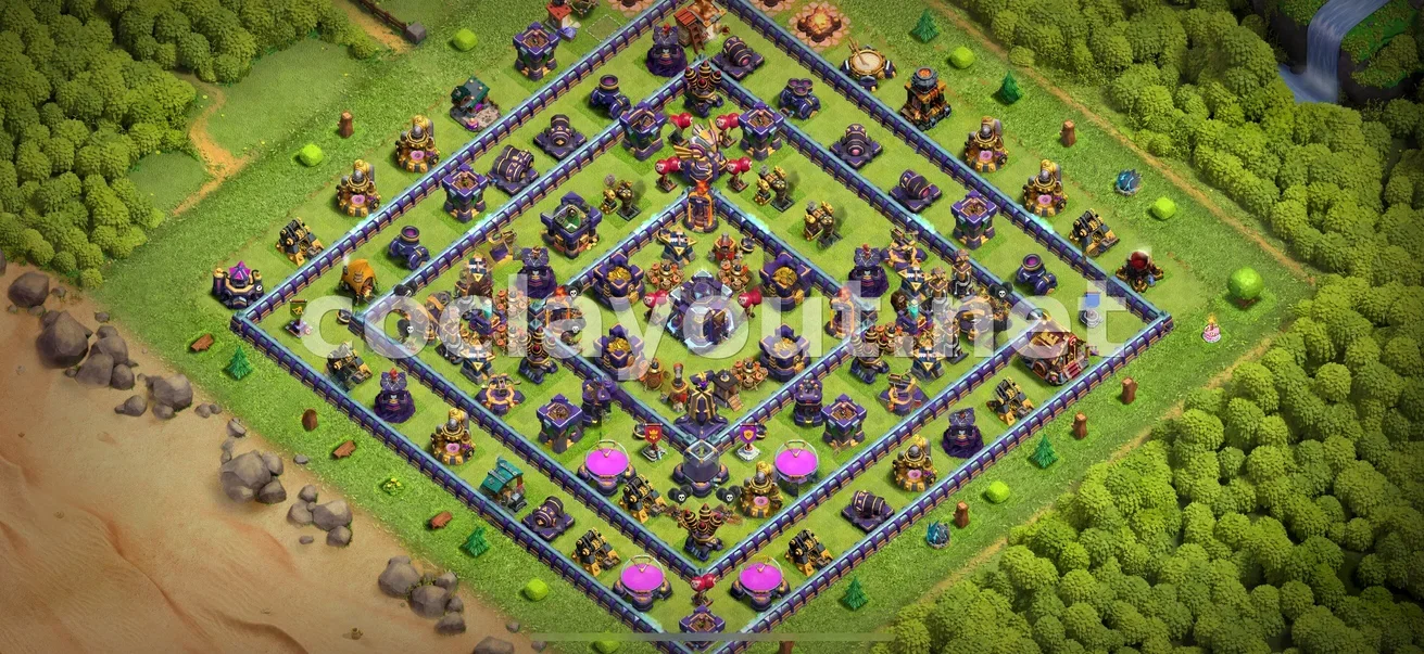 Diseño de Farming TH15 Eficiente – vista previa del diseño TH15