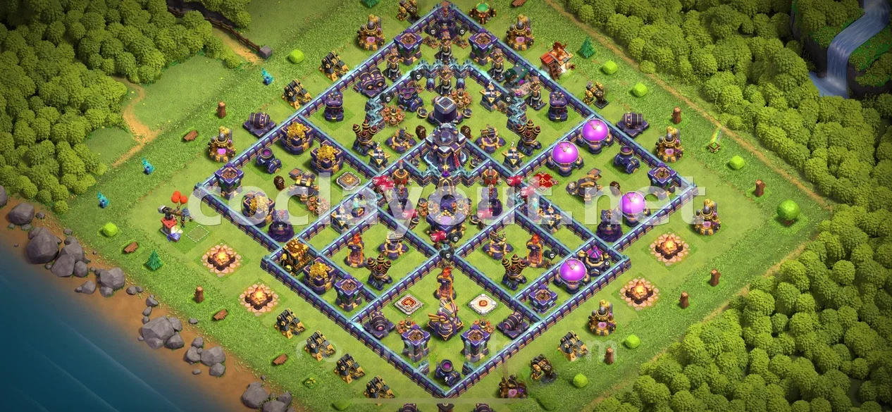 Protect Your Resources with TH15 Farming Base – TH15 layout preview