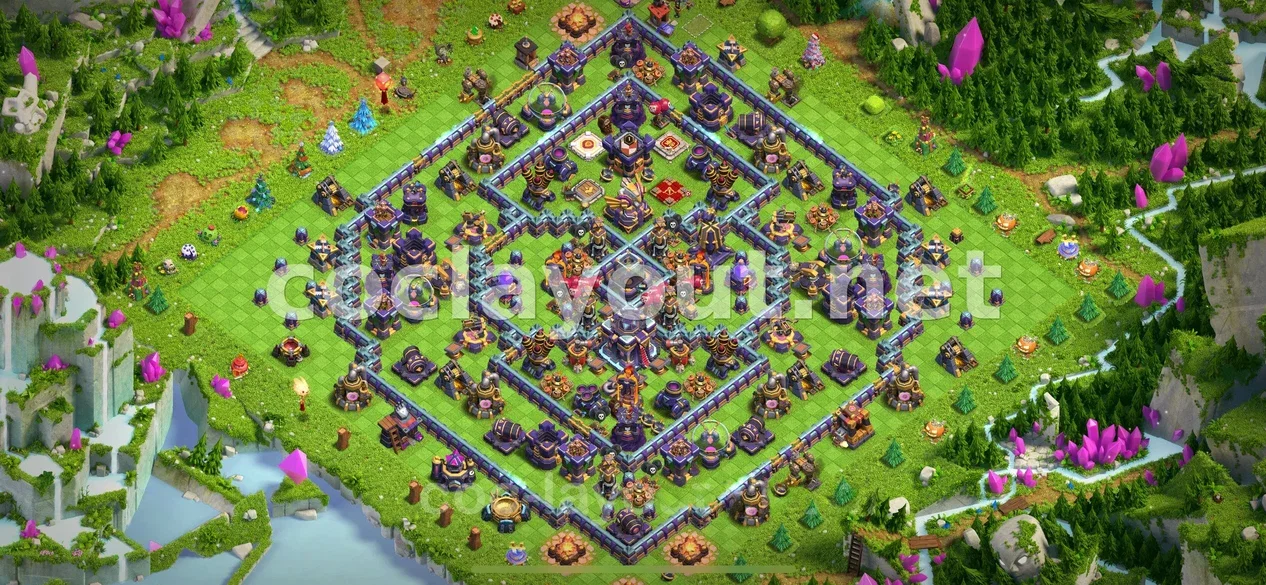 Diseño de Farming Eficiente TH15 #28 – vista previa del diseño TH15